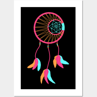 Pink dream catcher Posters and Art